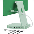 USB C HUB for iMac 24 inch 2021/2023/2024 USB Hub Adapter iMac Accessories for iMac M1/M3/M4 with USB C 10Gbps 3*USB A SD/TF Docking Station Support Expand M.2 SSD (Not Included) Green