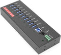 Gearmo USB 3.2 Gen 1 10 Port Industrial Metal Hub w/15KV ESD Protection