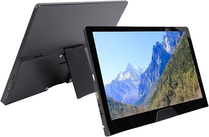 Portable Monitor 11.6 2.5K 120Hz FHD Touchscreen Built in Speakers Multimedia Interface Second External Screen for Laptop PC