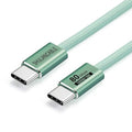 SHULIANCABLE USB C Cable USB 4 Data Cable80Gbps Data Sync Supports 16K/8K DisplaysCompatible with Thunderbolt 4/3 USB C Monitors MacBookHub Docking (Green 3.3FT/1M)