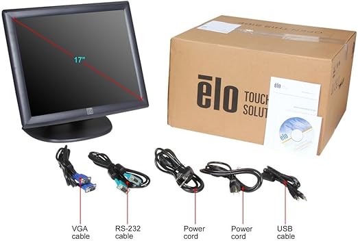 Elo E603162 1715L AccuTouch 17'' LCD Monitor Gray
