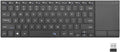 Rii 2.4G Wireless KeyboardBluetooth Keyboard(BT 5.1+2.4G)Aluminium Alloy Portable with Touchpad for ComputerPCTabletiPadAndroid TV BoxSmart TVWindowsMac (Black)