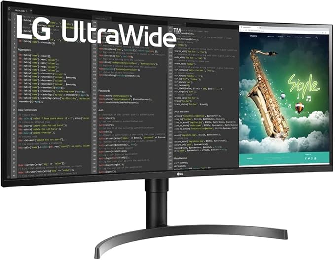 LG 35” 35BN75CN-B VA HDR QHD UltraWide™ Curved Monitor (3440x1440) with 100Hz Refresh Rate 5ms(GTG) USB Type-C™ AMD FreeSync™ Dynamic Action Sync Black Stabilizer MaxxAudio® &amp Ergonomic Desi