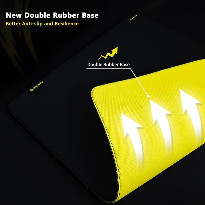 X-Raypad Aqua Control Plus Yellowbee &amp Blackbee AC+ V2 Gaming Mousepad Consistent X and Y Glide Designed for Fps Players with Low DPI Requirements