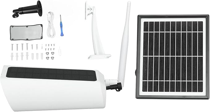 Solar Webcam 4G Outdoor Security Camera 1080P HD with Motion Detection Two - Way Voice Solar Panel Charging - Weatherproof Design Remote Monitoring Ideal for Home Security