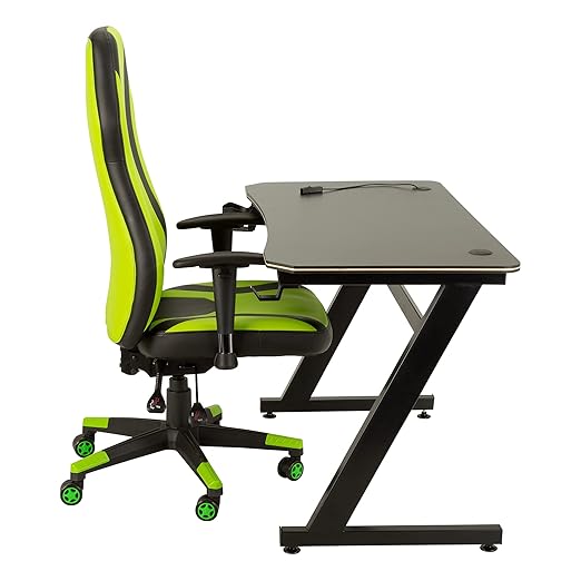 Norwood Commercial Furniture Magnitude XL Big and Tall Gaming Chair 300lb Weight Capacity Office Desk and Esports Chair Green (NOR-UTH3050GN-SO)