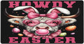 Easter Highland Cow with Bunny Ears Eggs Mouse Pad Non Slip Large Desk Keyboard Mat Gaming Protection Pad 16X29.5 Inch