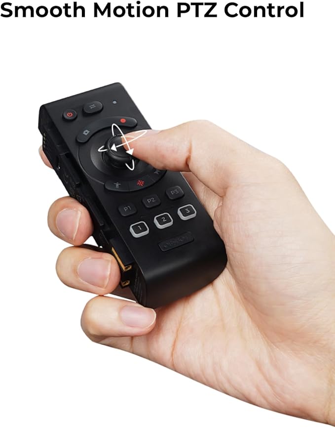 OBSBOT Tail Air &amp Smart Remote Combo Streaming Camera with AI Tracking PTZ Intelligent APP Gesture Control HDMI/USB-C/Wireless Webcam Video Cameras for Filming Worship Content Creator etc.