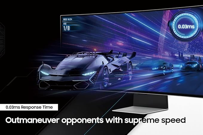 SAMSUNG 34-Inch Odyssey G85SB Series QD-OLED Ultra WQHD Curved Gaming Monitor 175Hz 0.03ms DisplayHDR True Black 400 AMD FreeSync Premium Pro (Renewed)