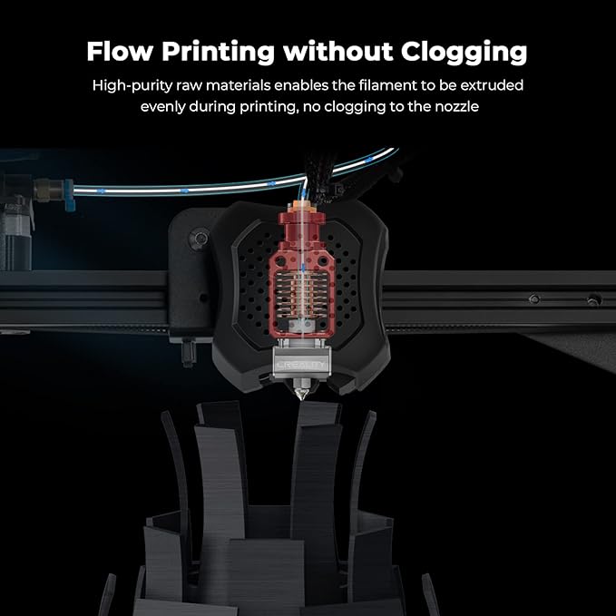 Creality 3D Printer Filament 1.75mm Ender PLA Filament No-Tangling Smooth Printing Without Clogging No Warping Fit Most FDM 3D Printers 1kg Spool Dimensional Accuracy +/- 0.02mm Yellow