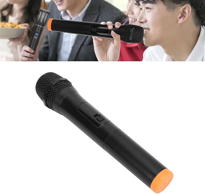 ZJchao Portable Cordless Microphone Dynamic Mic 2.4G Receiver Karaoke Online Live Streaming Outdoor Performances