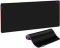VIVO Extra Large 71 x 30 inch Full Size Desk Pad with RGB Lighting for Office Ambience and Immersive Gaming Oversized Mouse Pad Table Top Cover 12 Color Modes Non-Slip Base Black DESK-PAD72