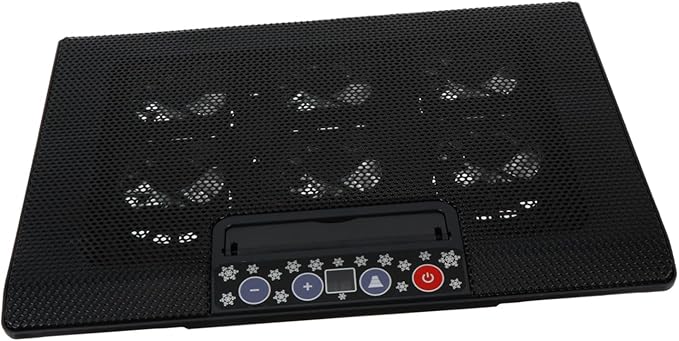 Multi-Angle Adjustable Laptop Cooling Stand Six Fans Base and Variable Speed Control for Enhanced Comfort and Heat Dissipation