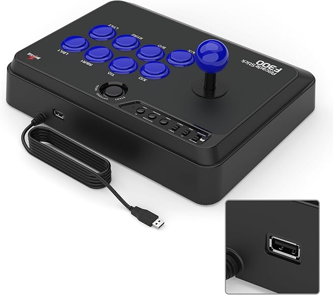 MAYFLASH F300 Arcade Fight Stick Joystick for Switch/Switch 2 PS4 PS3 Xbox Series S/X Xbox One Xbox 360 macOS Windows Steam Deck and more