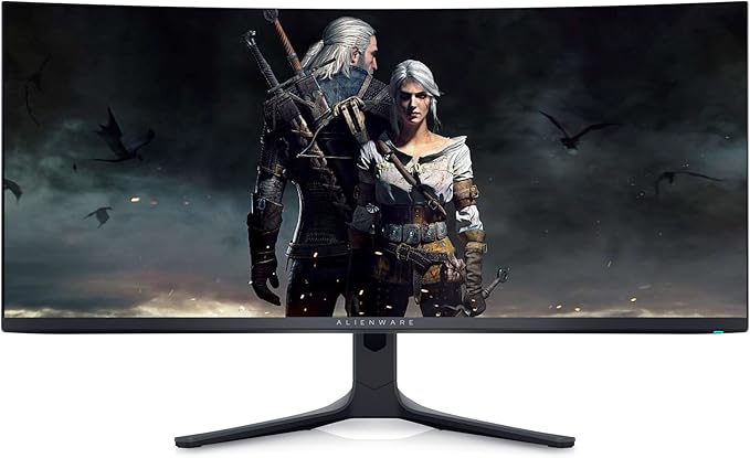 Dell Alienware 34 Curved QD-OLED Gaming Monitor - 34.18 WQHD (3440x1440) 21:9-165Hz - 0.1ms GTG - 1800R - DCI-P3 99.3% - sRGB 149% - AMD FreeSync Premium Pro - VESA AdaptiveSync Display