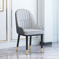 Office Chair Gaming Chair Computer Chair Living Room Furniture Design Armchairs Nordic Chair Metal Leather Material Dining Room Chairs Leisure Computer Stool (Color : Natural)