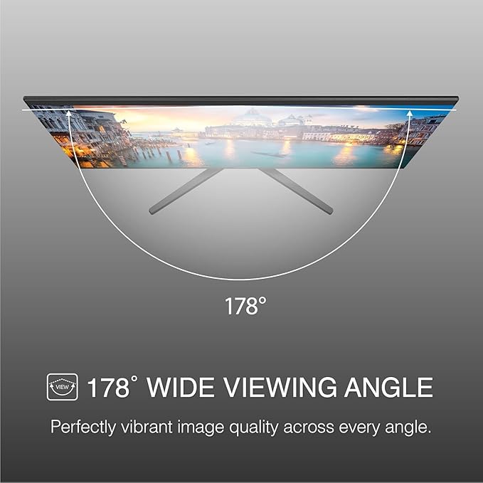 Packard Bell airFrame 27 FHD Monitor 1920x1080 Ultrawide VESA Mount Compatible Tilt Adjustment HDMI/VGA Slim Bezel for Home Office and Light Gaming