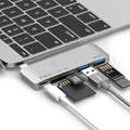 elago Aluminum Charging Multi Hub USB-C - [Power Delivery][Charging Multi Hub][5 Slots Data Transfer] - for All-New MacBook and Pro All USB-C Devices (Silver)