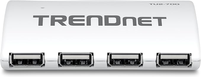 TRENDnet 7-Port USB 2.0 Hub TU2-700 7 x USB 2.0 Ports Backwards Compatible with USB 1.1 Compatible with Windows and macOS NDAA Compliant
