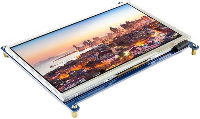 7inch Capacitive Touch Screen LCD for Raspberry Pi 4B/3B+ Banana Pi etc. 800×480 Resolution HDMI for Windows 11/10 / 8.1/8 / 7 (7inch HDMI LCD (B))