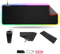 Tilted Nation RGB Mouse Pad for Gaming - Large LED Mousepad - LED Desk mat with 8 Adjustable Light Modes - Non Slip Rubber Base Easy to Clean Water Proof Surface Mat for Keyboard and Mouse