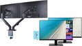 acer 24 Vero V247Y Gbmix FHD IPS Monitor with 4 ms Response Time Anti-Glare Adaptive Sync Integrated Speakers VESA Mount (100mm) &amp Dockztorm Hub Black (UM.QV7AA.G03) &amp Ergoflexy Single M