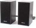 Pair Black Wood USB 2.0 3.5mm Stereo Mini Multimedia Speaker for Laptop PC (id: 832 61e 713 949 fe7