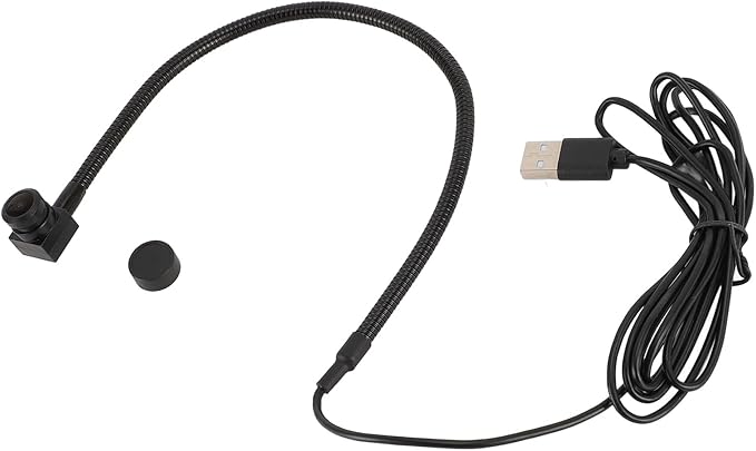 Yoidesu  5MP 1080p USB Webcam Plug and Play Middle Screen Cam Built in Microphone and Flexible Gooseneck Web Camera for Laptop Desktop Live Streaming Conferencing
