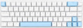 K551 Mechanical Gaming Keyboard with RGB Backlight Blue Switch 104 Keys Black Portable and Compact Design Anti Ghosting Wide Compatibility (White Blue)