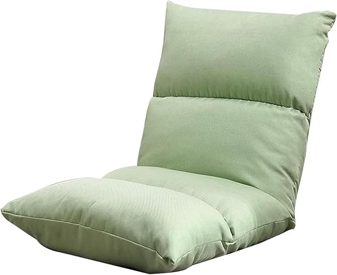 ELEFOCUS Folding Sofa Chair Folding Floor Chair Removable and Washable Lazy Sofa 6 Levels Adjustable Meditation Chair(Green)