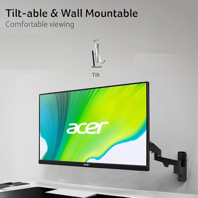 Acer KB252Q G0bi 24.5 IPS Full HD (1920 x 1080) Zero-Frame Gaming Office Monitor | Adaptive-Sync Support (FreeSync Compatible) | Up to 120Hz Refresh | 1ms (VRB) | sRGB 99% | Tilt | (Renewed)