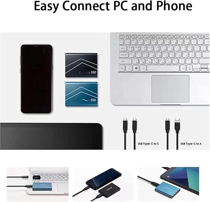 External SSD 1 TB 2 TB 4 TB 6 TB 8 TB Type-C Solid State Drive USB 3.1 540 M/S External Hard Drive for Windows 10 8 7 Vista XP/Mac OS 10.4 Linux Android