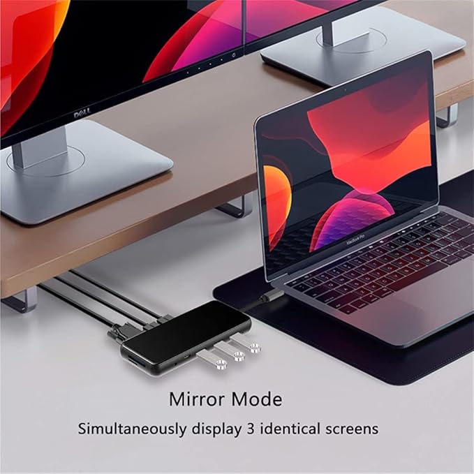 USB C Laptop Docking Station USB 3.0 VGA RJ45 PD USB -Compatible Hub for Dock