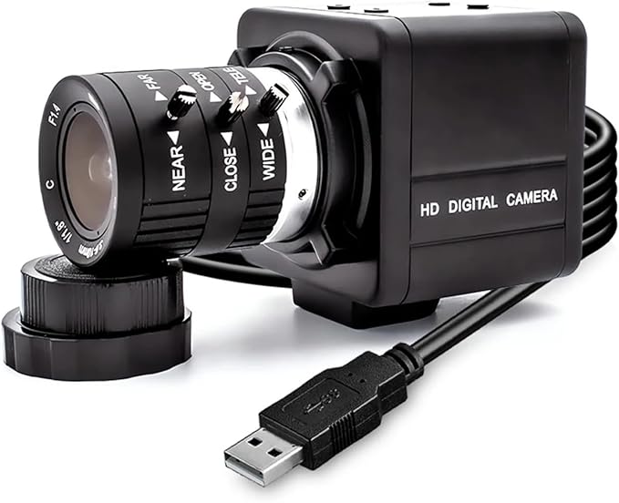 1080P 90FPS Global Shotter USB Camera High Frame AR0234 Industrial Metal Box Manual Zoom Lens Blur Mini Webcam