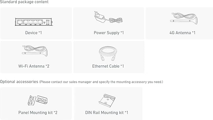 InHand Networks IR305 Industrial Iot LTE 4G VPN Router 5 Ethernet portdual sim Wan failover serial port Remote ConnectionLink backup Mu-mimoVLAN for AT&ampT T-Mobile &amp Verizon(CAT4 &amp