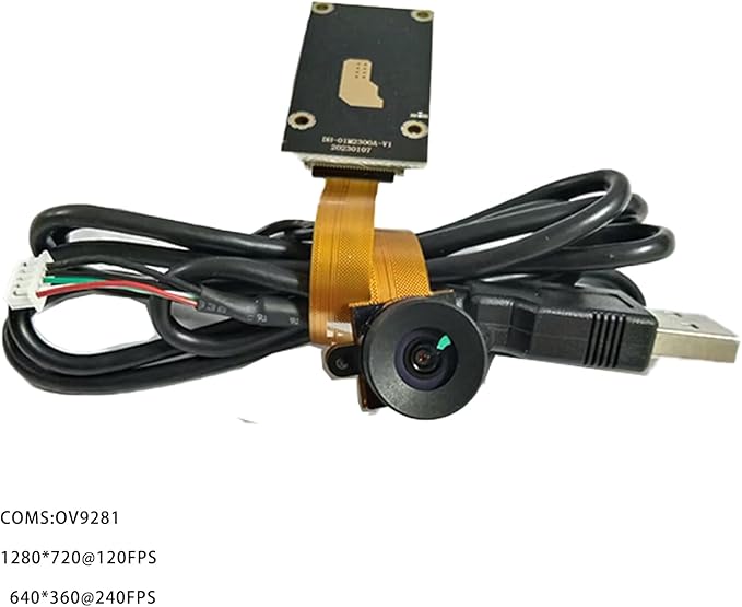 Generic 240FPS Global Shutter Camera Module 720P 1MP OV9281 USB Webcam MonochromeHigh Frame Rate Action Capture Windows Raspberry Pi