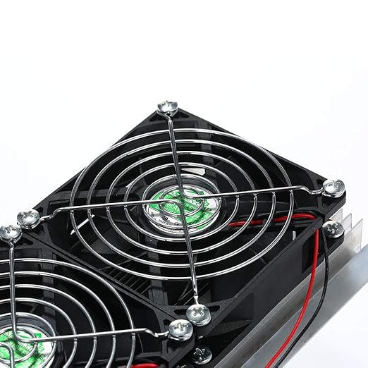 180W Trinuclear Thermoelectric Peltier Refrigeration Air Cooling System Kit Cooler 3X Fan for Small Space Cooling Pet Bed Laptop