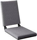 ELEFOCUS Floor Chair Adjustable Meditation Chair Padded Floor Chair with 5 Adjustable Positions Folding Floor Gaming Chair(/Gray a)