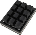 RGB Mini 12 Key Gaming Keyboard USB C Wired Macro Mechanical Keypad Red Switch Shortcut Custom Gaming Keyboard PC Keypad Key Board for Office Work Game (Black)