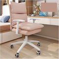 Computer Chair Home Backrest Lazy Leisure and Comfortable Swivel Chair with Wheels and Armrest Ergonomic Dormitory College Student Gaming Chair Desk Seat