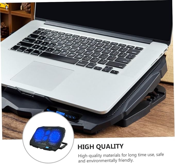 Artibetter Silent Fan Laptop Radiator Cooling Pad with Stand Stable Skid Feet Compatible with Notebooks for Office Gaming and Home Use