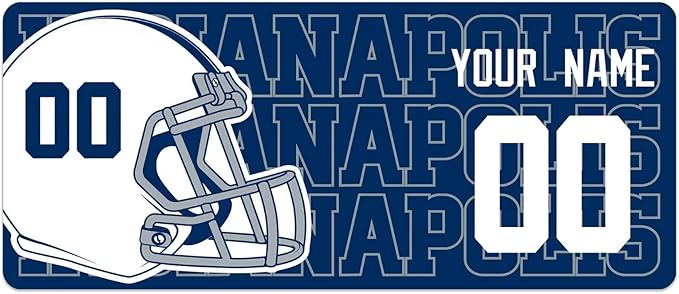 ANTKING Indianapolis Mouse Pad for Men Women Youth Gifts Custom Name and Number Desk Pad