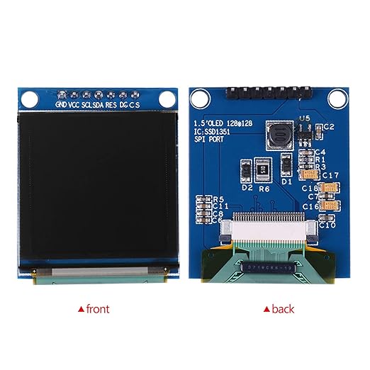 1.5inch 128x128 SSD135 OLED Display Module OLED Color Display Screen Faster Response Module Serial Peripheral Interface