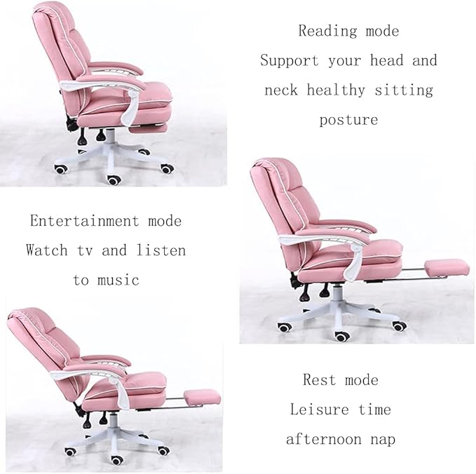 Gaming chair  Office Chair Gaming Chair Desk Chair Swivel Office Chair Recliner Work Chair High Back Computer Desk Chair Ergonomic for Home Living Study Meeting Room Computer Chair Home Office Desk C