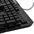 Gaming Mechanical Keyboard LED Backlit 104 Keys USB Wired Blue Switches Black
