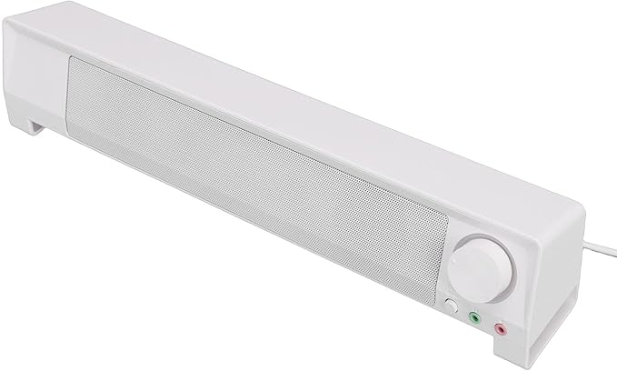 SUNGOOYUE USB Computer Speaker Dual High Power Speakers with DSP Bass Technology for Desktop PC and Smart Devices 3.5mm USB Sound Input Space Saving Minimalist Design