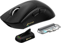 ATTACK SHARK V8 Wireless Gaming Mouse 59g Lightweight BT/2.4G Wireless/Wired Mouse PixArt PAW3950MAX Gaming Sensor 8K Polling42000 DPICoiled CableOffice Mice for PC/Win/Mac(Black)