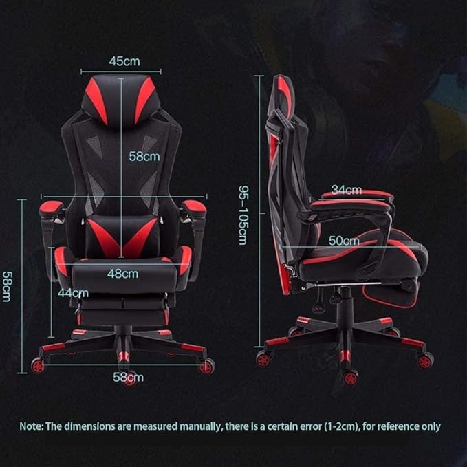 Armchair E-Sports ChairHigh Back Gaming Chair Ergonomic Video Chair Swivel Office Chair Retractible Footrest Recliner Stool Chair