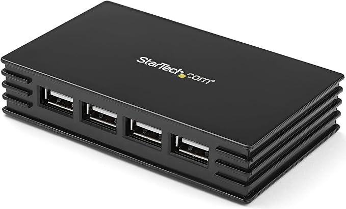 StarTech.com 7 Port USB 2.0 Hub – Portable and Compact – Bus Powered USB 2.0 Extender – USB Multiport Expander TAA (ST7202USB)