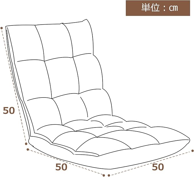 Generic Indoor 5 Position Adjustable Floor Chair with Back Support Folding Padded Gaming Sofa Chair Lounge Chair for Adults Video Gaming Perfect for Meditation Reading Grey